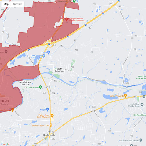 South Lebanon Ohio USDA Map