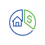 Debt-to-income ratio mortgage calculator icon