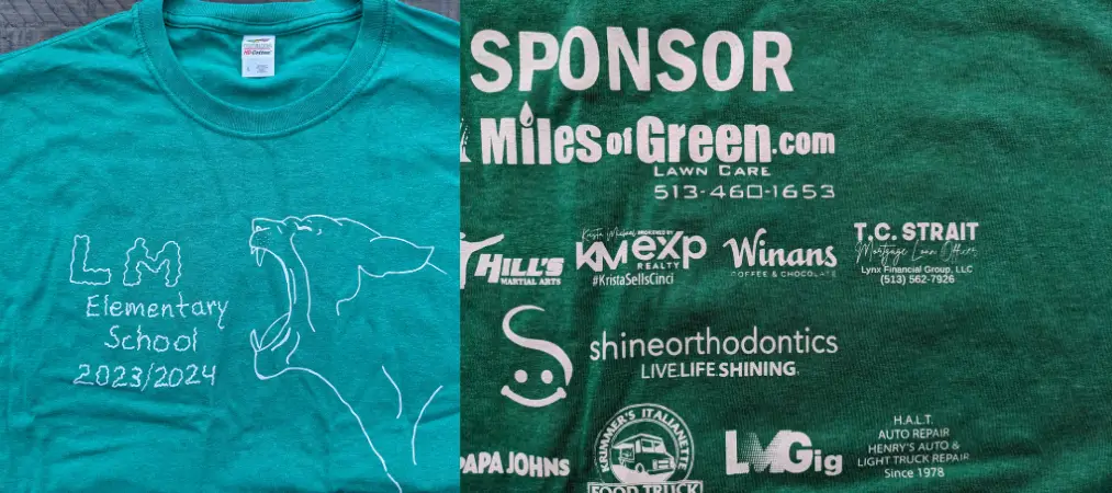 little-miami-pto-shirt Little Miami Elementary School T-shirt funded by PTO sponsorship